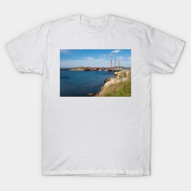 An old sailing ship in the archipelago outside Gothenburg, Sweden T-Shirt by connyM-Sweden